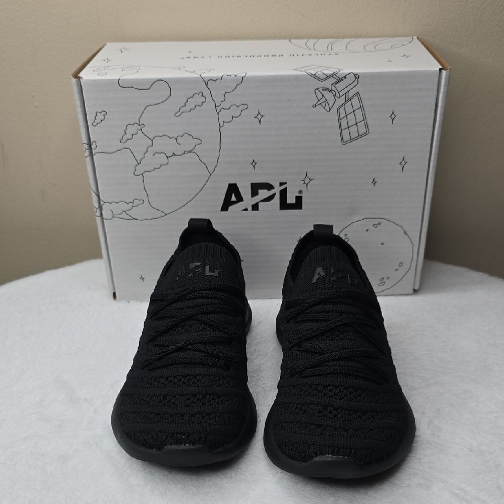 Nib Apl Kid's Techloom Wave Black/Black Sz 10 Toddler